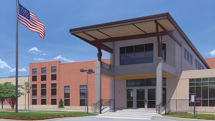 26个免费的静态视觉小说学校背景图片素材