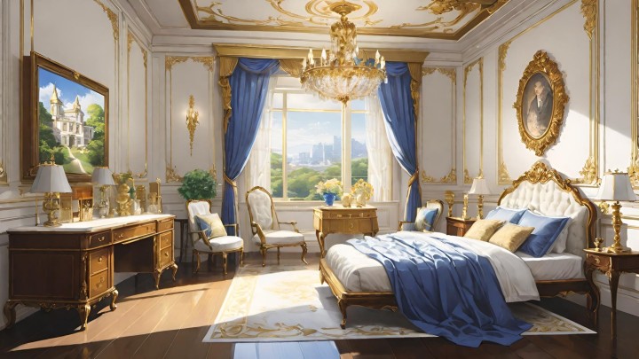 114个免费静态视觉小说贵族庄园城堡背景图片素材