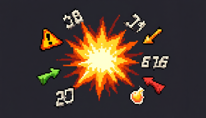 AI辅助的像素独立游戏战斗指示伤害UI素材