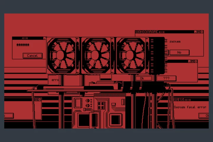 4个精美复古1bit视差效果像素复古电脑世界背景图片素材