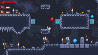 用途广泛的16*16横版像素平台游戏魔法小径图块集素材