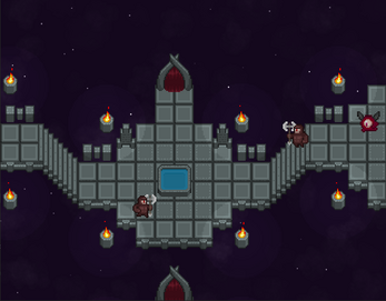 精美的16*16复古像素神秘圣所图块集素材