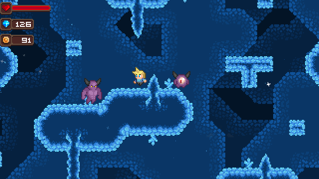 激动人心的16*16像素平台游戏北极洞穴图块集素材