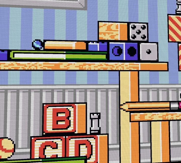 可爱又简单的免费8px像素网格平台游戏图块集素材