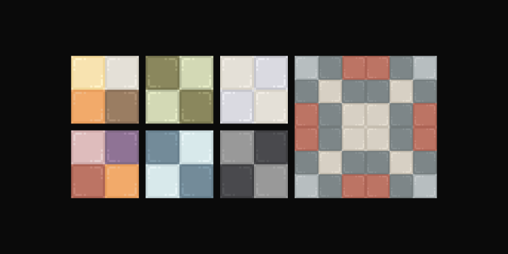 简洁灵活的免费迷你像素艺术地板瓷砖素材