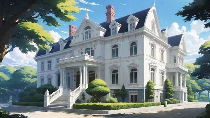 114个免费静态视觉小说贵族庄园城堡背景图片素材