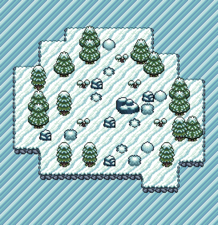 3种不同环境自上而下的像素生物群落资源素材