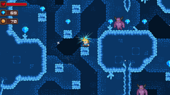 激动人心的16*16像素平台游戏北极洞穴图块集素材