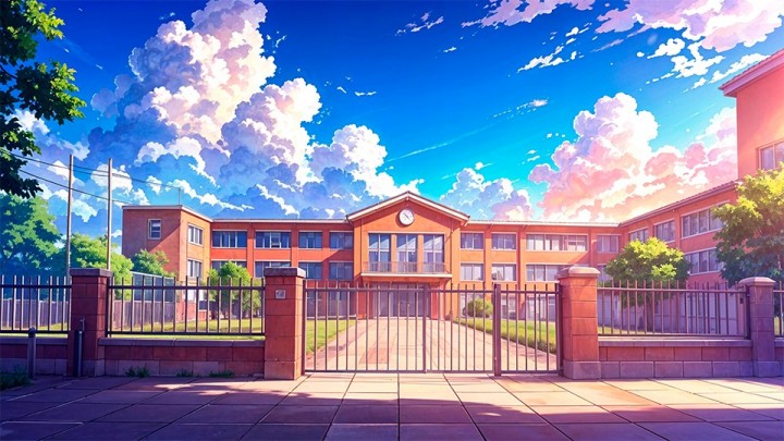 6个免费的视觉小说日式校园背景图片素材