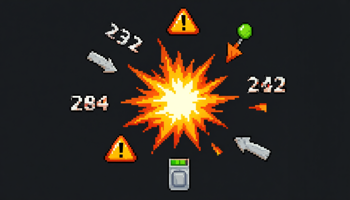 AI辅助的像素独立游戏战斗指示伤害UI素材