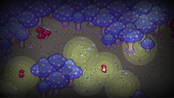 16*16自上而下的复古奇幻像素魔法森林图块集素材