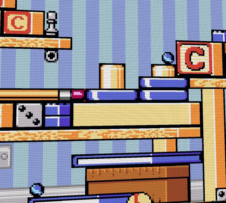 可爱又简单的免费8px像素网格平台游戏图块集素材