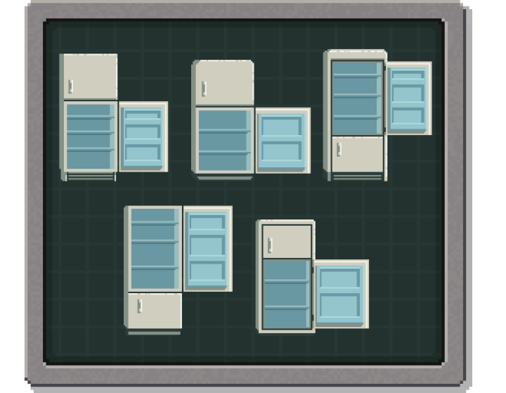 免费的像素动画冰箱素材