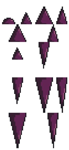 16*16的免费紫色像素砖块瓷砖素材