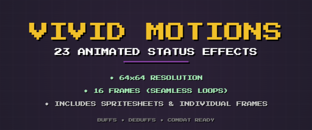 23种2D游戏动画状态特效的合集素材