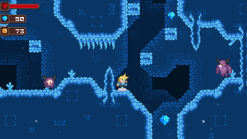 激动人心的16*16像素平台游戏北极洞穴图块集素材