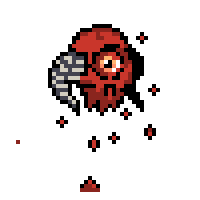 免费的像素飞行眼球恶魔怪物动画素材