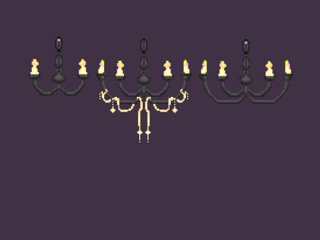 3 款免费的诡异像素艺术吊灯素材