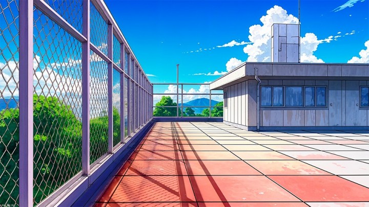 6个免费的视觉小说日式校园背景图片素材