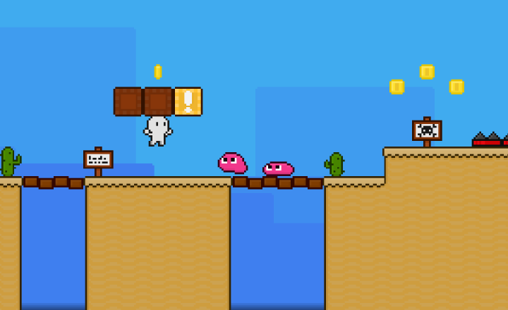 免费的基础16*16像素平台游戏图块集素材