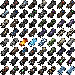 400+的像素RPG游戏装备和物品图标素材