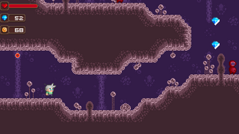 精美的16*16像素平台游戏怪物巢穴图块集素材