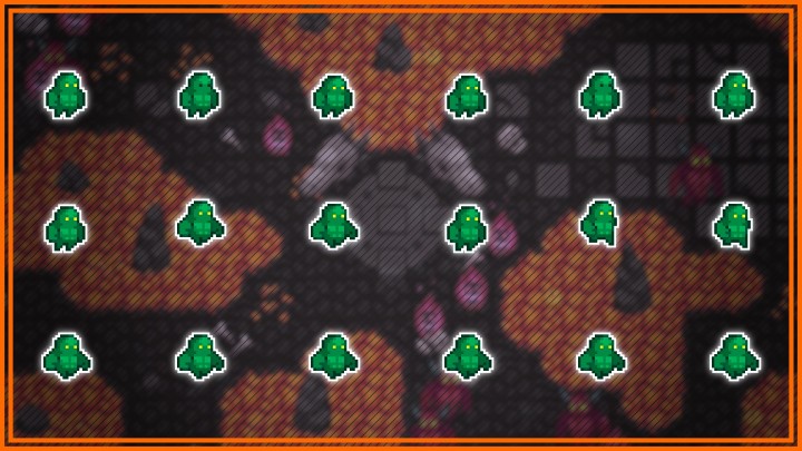 24个独特的横版像素敌人动画素材