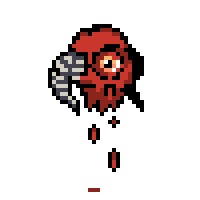 免费的像素飞行眼球恶魔怪物动画素材