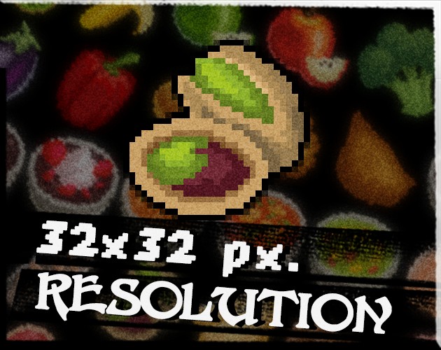 30个精美的32*32像素食物图标素材