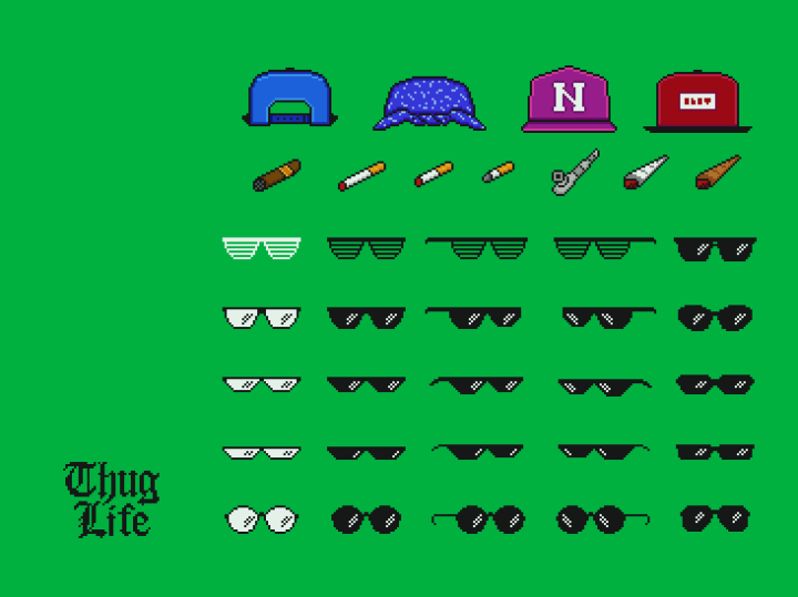 免费的像素艺术暴徒生活物品素材