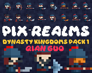 20个免费的静态像素王国士兵角色素材