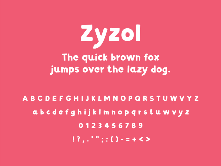 免费的多样式多语言Zyzol字体素材