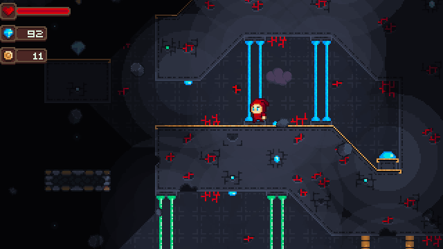 完整的16*16像素平台游戏宇宙碎片图块集素材