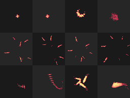 12个64*64的像素角色扮演游戏动画特效素材03