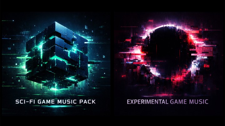 一系列黑暗科幻实验音乐曲目素材