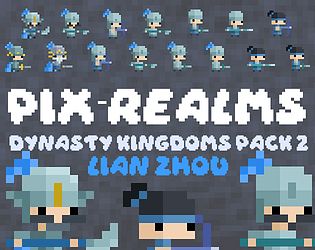 15个免费静态像素王国勇士角色素材