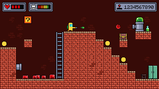 超级简易免费像素平台游戏套装素材