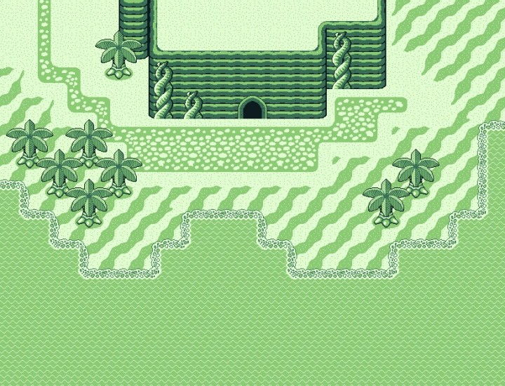 一款免费的复古像素Gameboy图块集素材