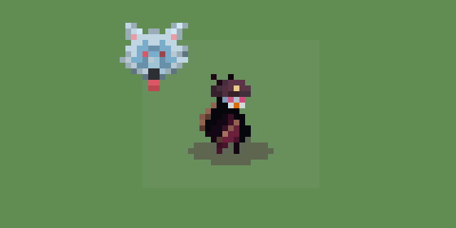 免费的俯视视角像素动画角色素材