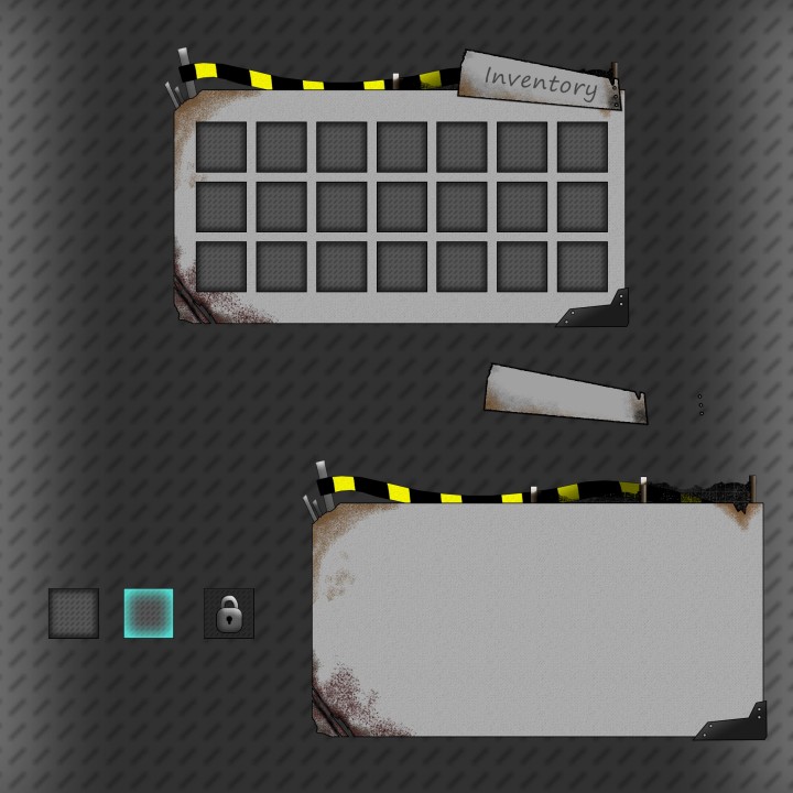 免费的末日生存主题游戏UI资产素材