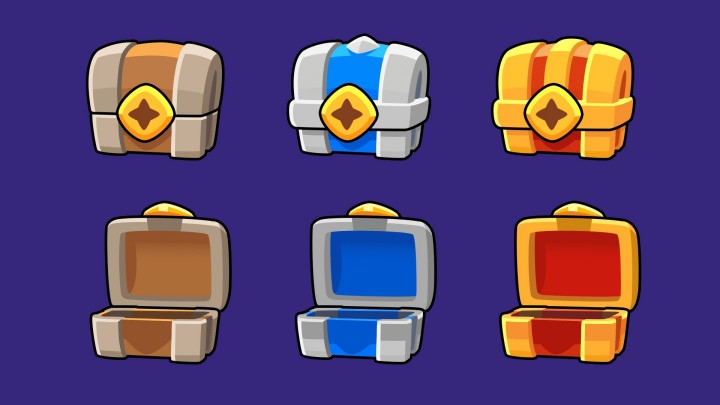 一组免费的2D游戏奖励宝箱图标素材