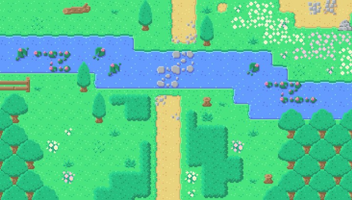 免费的奇幻像素草地/废墟和地牢图块集素材