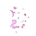 4种不同颜色的像素火焰动画特效素材