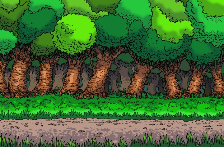 27个免费手绘静态2D自然背景图片素材