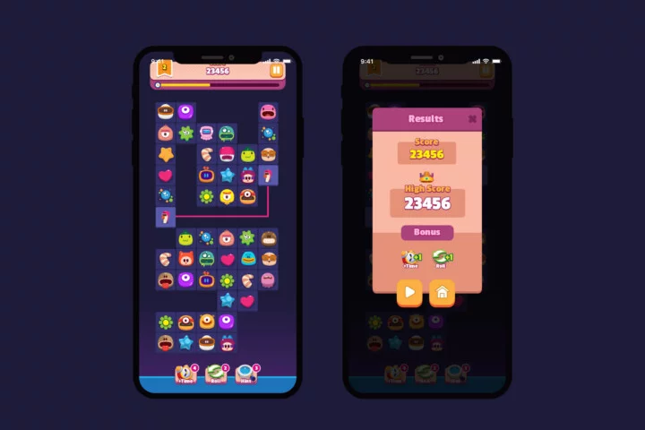 精美的矢量2D手机益智游戏工具资产素材