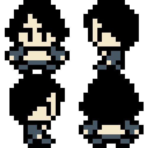 10个免费自上而下的四向行走像素NPC角色动画素材