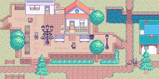 450+的16*16像素温馨小镇图块集素材