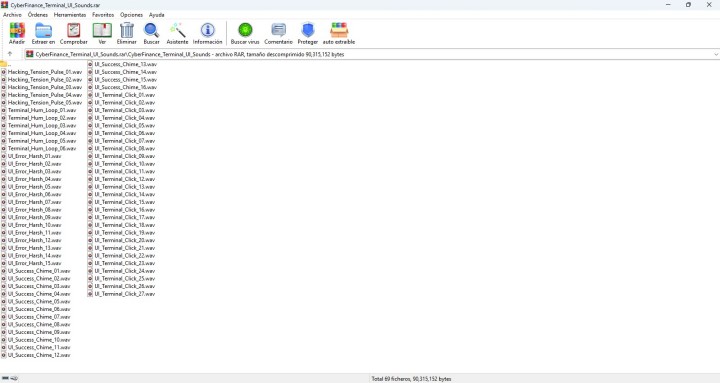 69个高级的科幻游戏UI音效素材