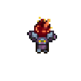 免费的16*16俯视角四向行走像素神风小鬼炸弹人动画素材