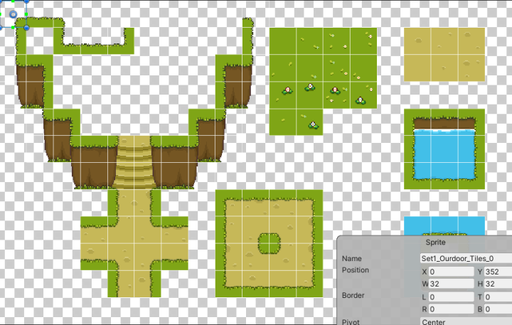 免费的精美像素风村庄图块集素材